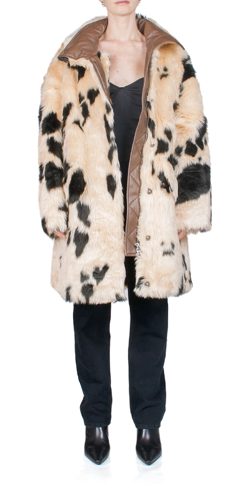 Stand Studio Doona Printed Faux Fur Coat In Multi | ModeSens