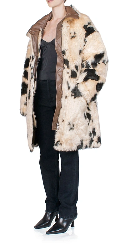 Stand Studio Doona Printed Faux Fur Coat