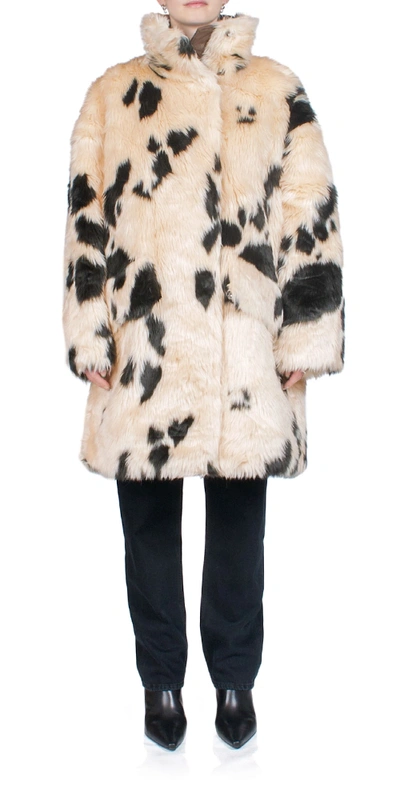 Stand Studio Doona Printed Faux Fur Coat