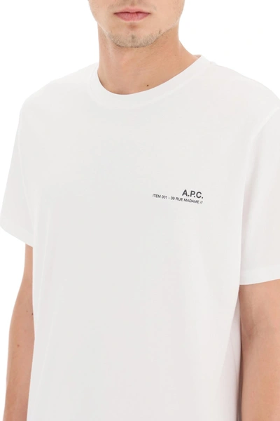 Shop Apc A.p.c. A.p.c. Item 001 Logo Print T Shirt