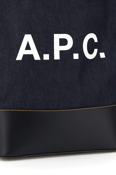 Shop Apc A.p.c. Axel Denim Tote Bag
