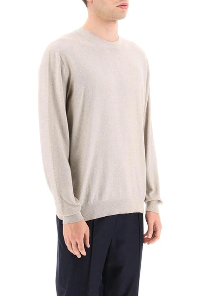 Shop Agnona Cotton And Cashmere Sweater