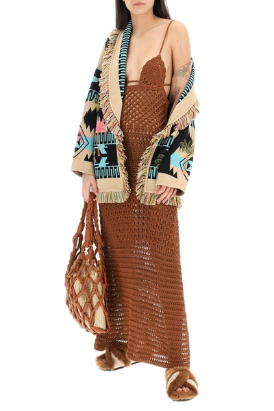 Shop Alanui 'mother Nature' Crochet Dress