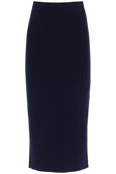 Shop Alessandra Rich Knitted Pencil Skirt