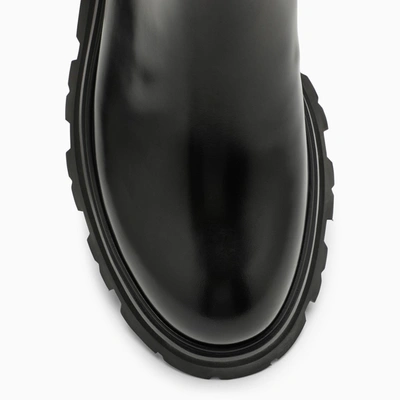Shop Alexander Mcqueen Alexander Mc Queen Black Leather Beatles Boot