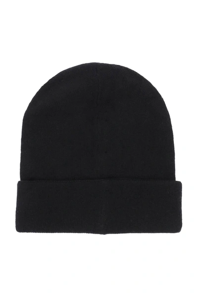 Shop Alexander Mcqueen Cashmere Beanie With Logo Embroidery