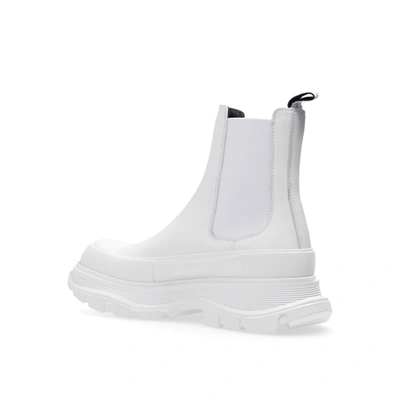 Shop Alexander Mcqueen Leather Chunky Sole Sneakers