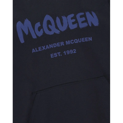 Shop Alexander Mcqueen Logo Hoodie Sweatshirt