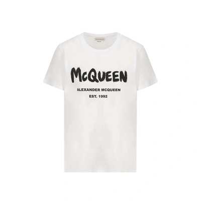 Shop Alexander Mcqueen Oversize Cotton T Shirt