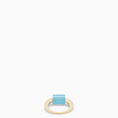 Shop Aliita Deco Cylinder Ring With Agate