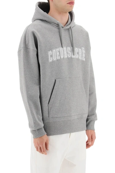 Shop Ami Alexandre Mattiussi Ami Alexandre Matiussi Hoodie With Lettering Embroidery