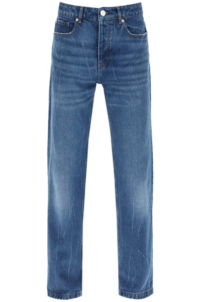 Shop Ami Alexandre Mattiussi Loose Jeans With Straight Cut