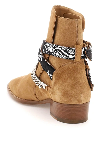 Shop Amiri Bandana Buckle Boots