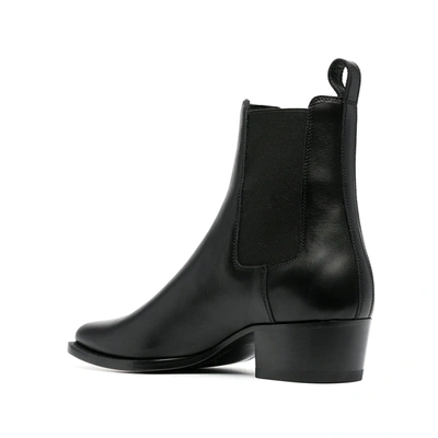 Shop Amiri Leather Ankle Boots