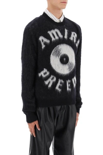 Shop Amiri Premier Record Brushed Yarn Sweater