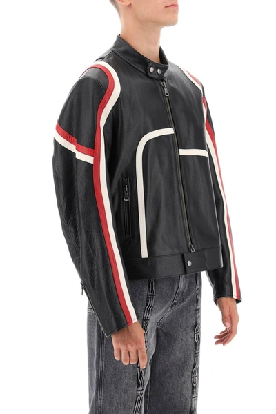 Shop Andersson Bell Biker Jacket In Cow Leather