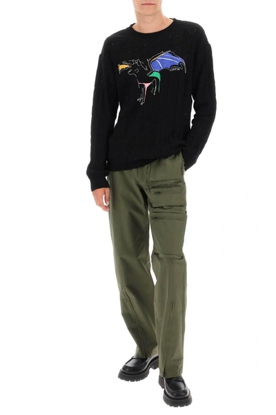 Shop Andersson Bell Cargo Pants With Raw Cut Details