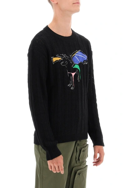 Shop Andersson Bell Dragon Pointelle Knit Sweater