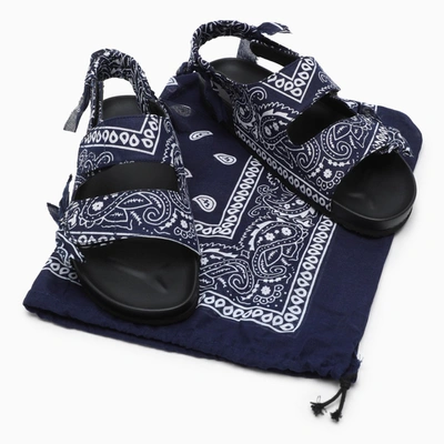 Shop Arizona Love Navy Paisley Print Apache Sandals