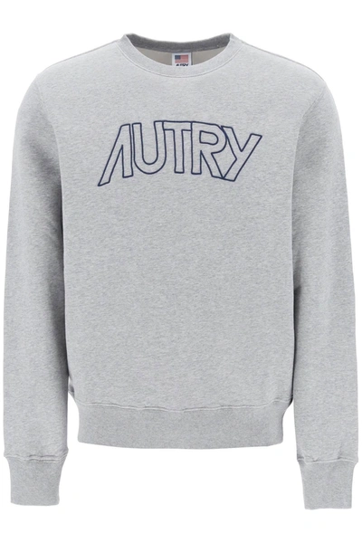Shop Autry Embroidered Logo Icon Sweatshirt