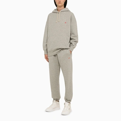 Shop Autry Grey Hoodie With Patch