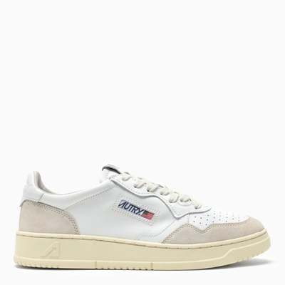 Shop Autry White Leather Low Top Sneakers