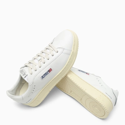 Shop Autry White Leather Dallas Sneakers