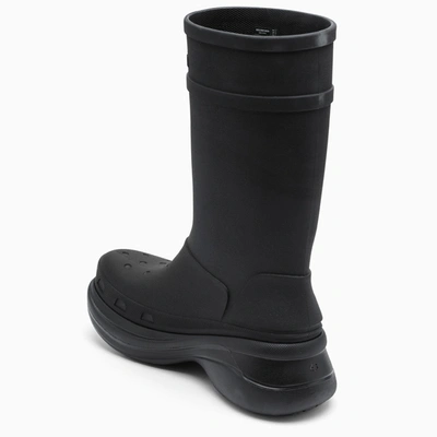 Shop Balenciaga Black Crocs Boots
