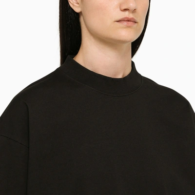 Shop Balenciaga Oversize Black Jersey T Shirt