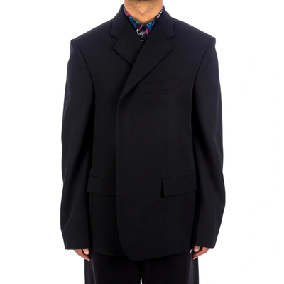 Shop Balenciaga Vetta Wool Blazer