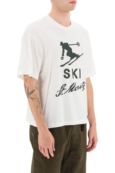 Shop Bally 'ski St. Moritz' Print T Shirt