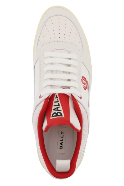 Shop Bally Leather Riweira Sneakers
