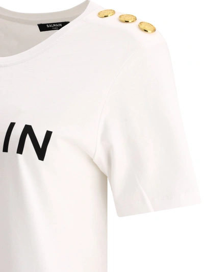 Shop Balmain 3 Buttons T Shirt