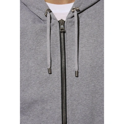 Shop Balmain Logo Hooded Sweatshirt