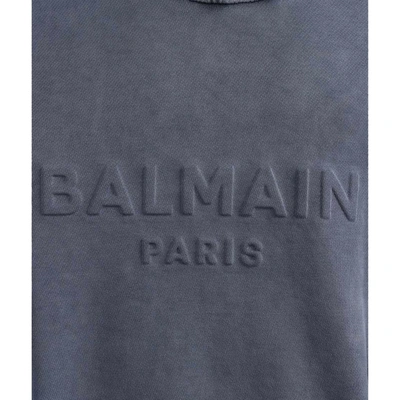 Shop Balmain Logo Sweartshirt