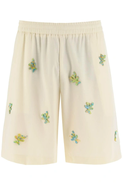 Shop Bonsai Applique Wool Shorts