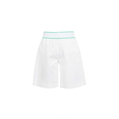 Shop Bottega Veneta Cotton Logo Shorts