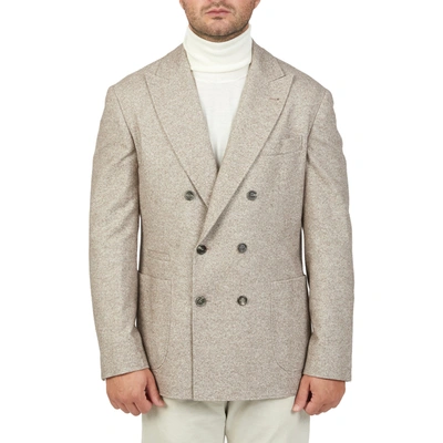 Shop Brunello Cucinelli Double Breasted Wool Jacket