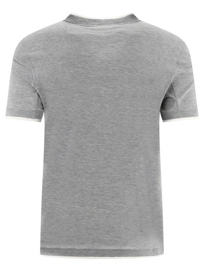 Shop Brunello Cucinelli Faux Layering Jersey T Shirt