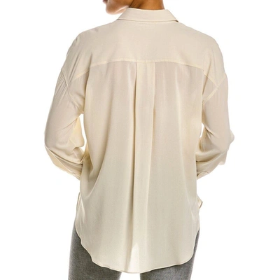 Shop Brunello Cucinelli Silk Blend Shirt