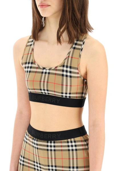 Shop Burberry Dalby Check Sport Top