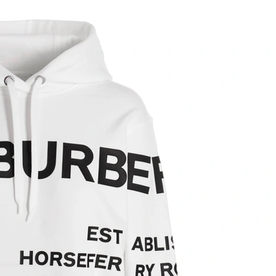 Shop Burberry Logo Hooded Sweatshirt