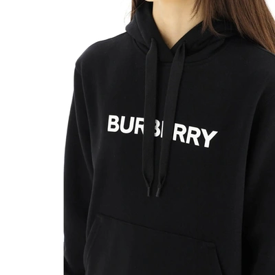 Shop Burberry Logo Hoodie Sweatshirt