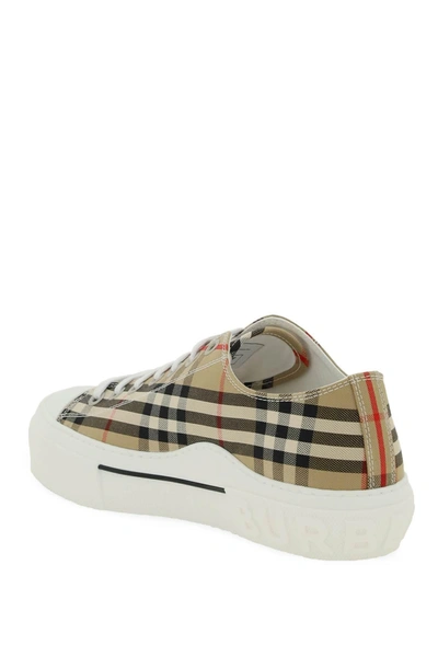 Shop Burberry Vintage Check Canvas Sneakers