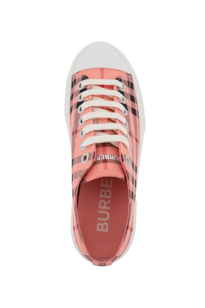 Shop Burberry Vintage Check Low Sneakers