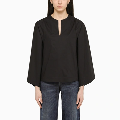 Shop By Malene Birger Wide Black Blouse