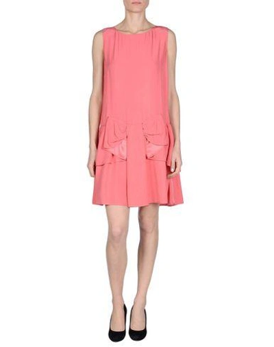 Shop Red Valentino Short Dress In Coral