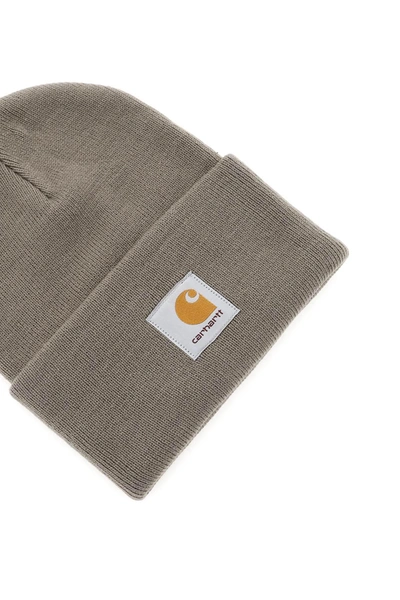 Shop Carhartt Wip Beanie Hat With Logo Patch