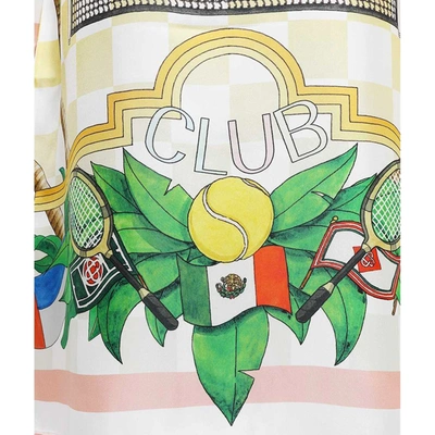 Shop Casablanca Printed Silk Robe