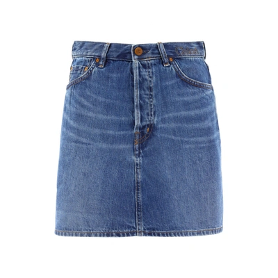 Shop Chloé Chloe' Denim Mini Skirt